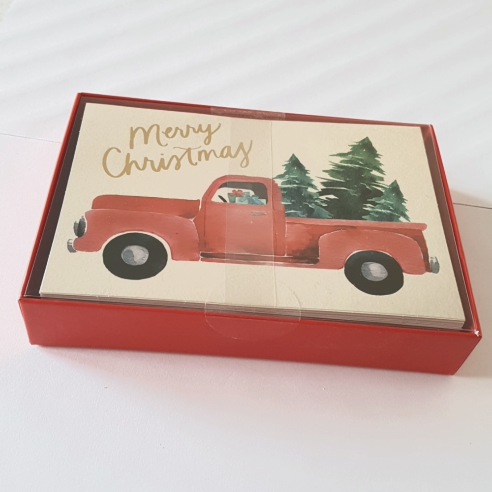 🎅🏼2/26$ NEW 32 pcs Merry Christmas Cards and Red Envelopes 4.25"x6.2" In.